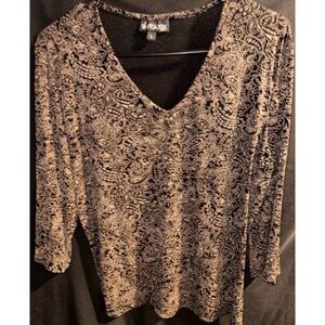 Skrtology Vintage Paisley Mid-Sleeved Shirt Large